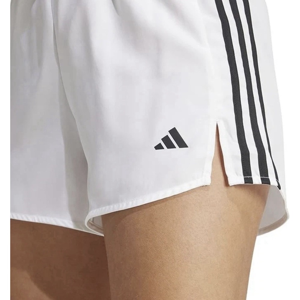 ADIDAS Womens Size XL 3 Stripes High Rise Athletic Training Shorts Aeroready Run - Picture 2 of 13